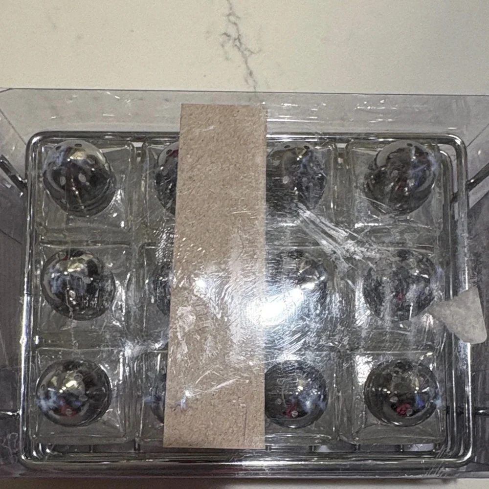 RSVP Silver Square -Shaped Shakers Set